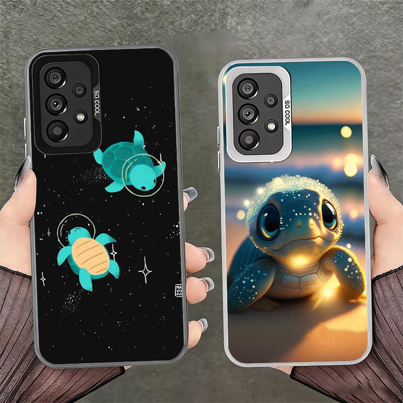 Cartoon Meereschildkröte Weiche Handyhülle für Samsung A17 A16 A15 A14 A13 A57 A56 A55 A54 A53 A37 A36 A35 A34 A33 A26 A25 A24 A23