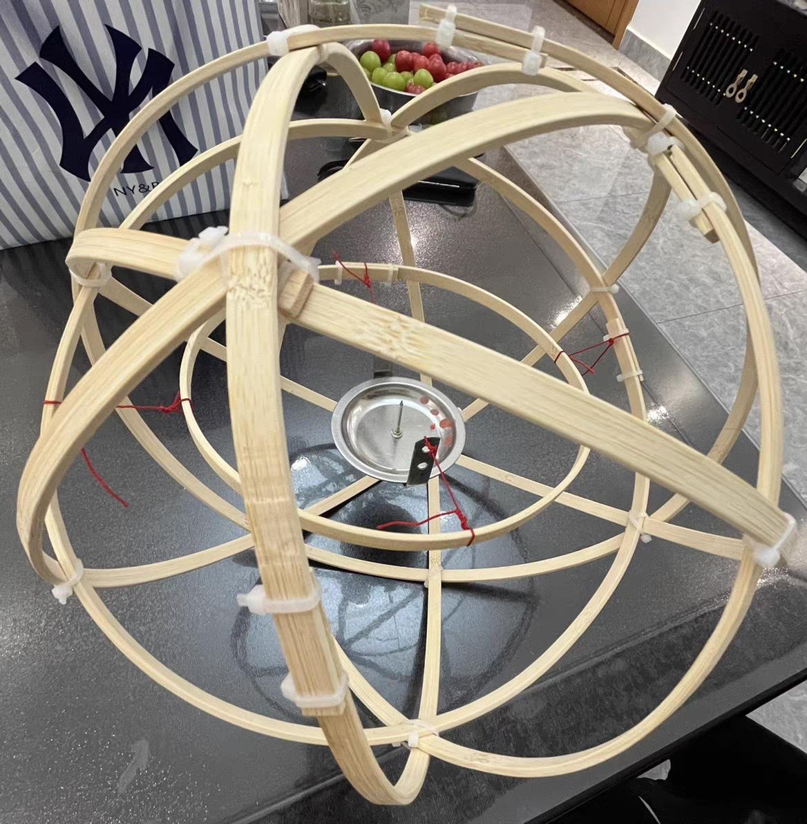 

Bamboo Weaving Flower Lantern DIY Kit: Traditional Chinese Mid-Autumn Festival Craft