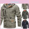 Men's Waterproof Jacket Hooded Soft Shell For Outdoor Hiking And Tactical Adventures