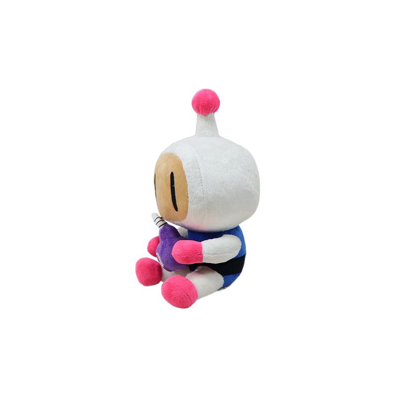 26CM Creative Cartton Game Bomberman Plush Toy Soft Game Figure Plushie Room Decoration Fans Collection Toy Birthday Gifts