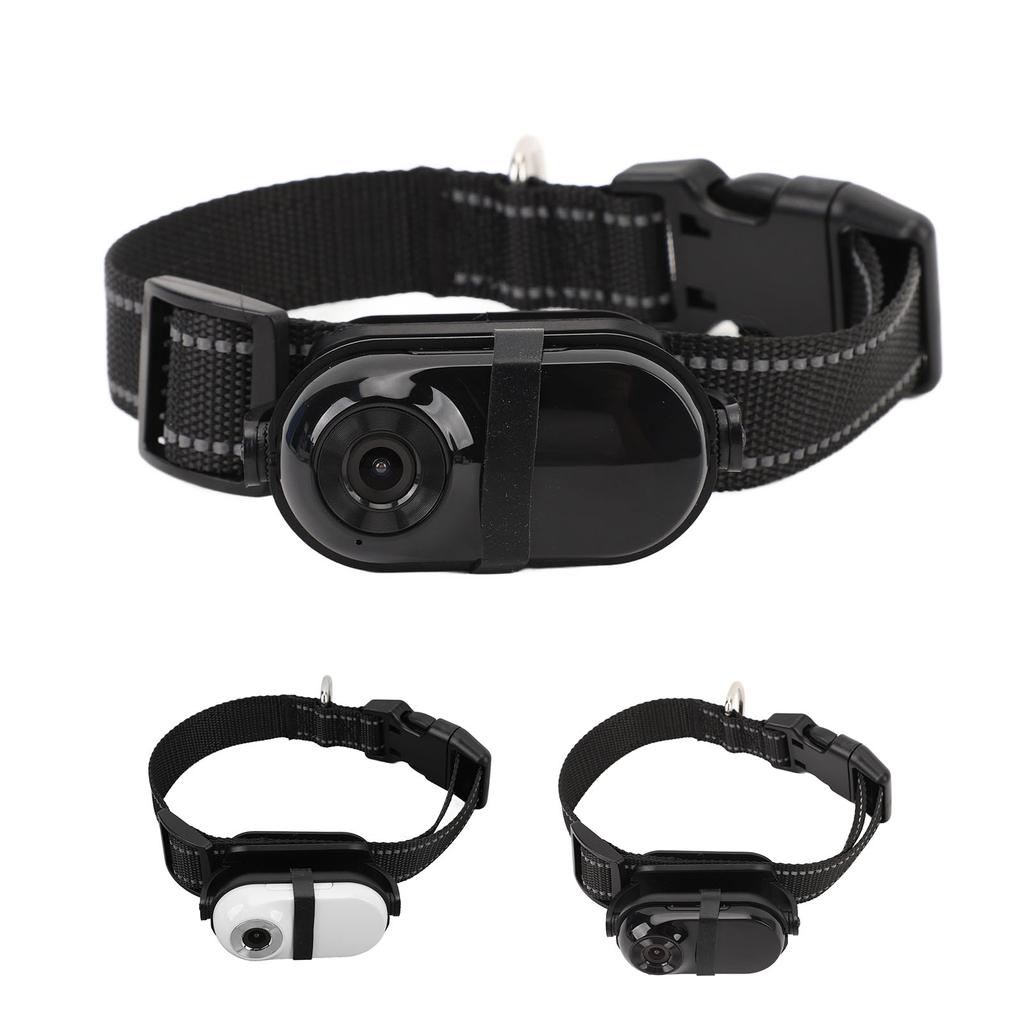 Pet Collar Camera 1080P Back Clip Adjustable Angle View Wifi Wireless Dog Tracker Collar Action Came