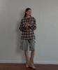 Leteoli Check Hood Shirt_Beige
