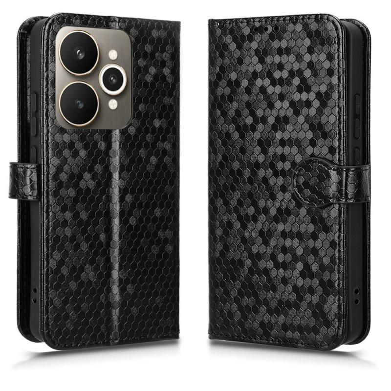 Polka Dot Flip Cover Phone Case for Realme 15G (Domestic/SEA/Straight Screen Versions)