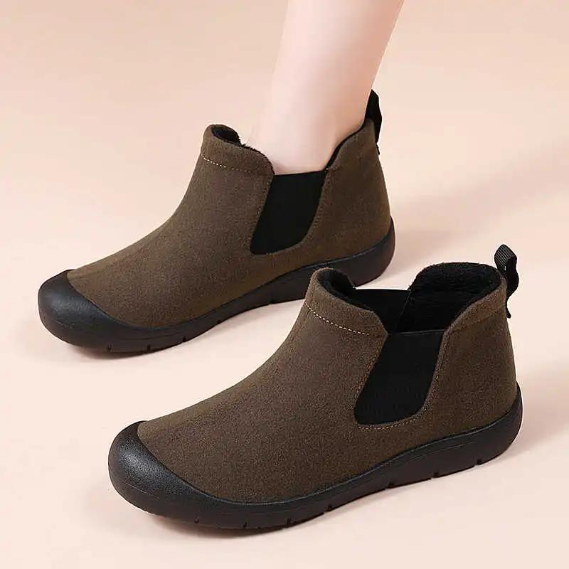 Natural Leather Dad Black Woman Booty Brown Boot Shoes Ladies Boots Sneakers Sports Chassure Runings New Style Trendy