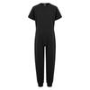 Unisex Kids Adaptive Clothing Jumpsuit Round Neck Short Sleeve Design Back Invisible Zipper Solid Color Full Body Outfit