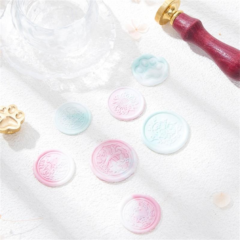 Floral Pattern Wax Seal Stamp Head for Valentine Card Wedding Invitation Envelope, Exquisite Pattern Wax Seal Stamp Head