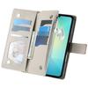 For Samsung Galaxy A07 4G Case Zipper Wallet Color Splicing Leather Flip Phone Cover with Straps