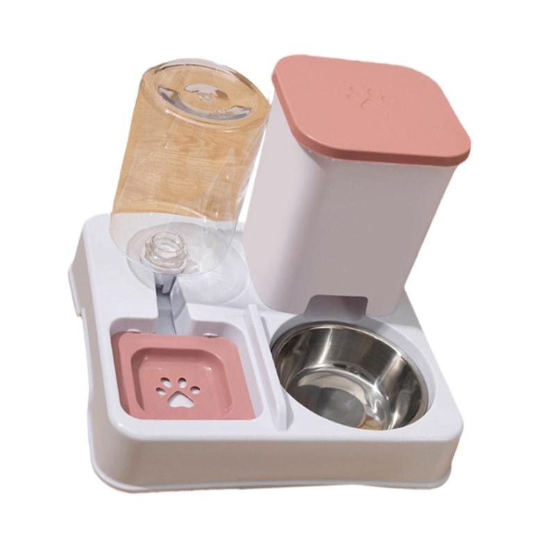 Pet Feeding Accessory Automatic Feeder and Water Bowl Large Capacity 2in1