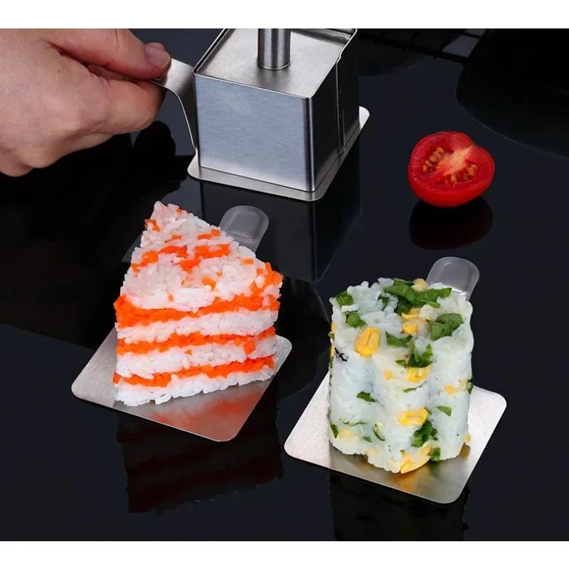 2025 Hot 304 Stainless Steel Rice Ball Mold Household Food Grade Sushi Mold Children's Complementary Food DIY Mold Sushi Tools