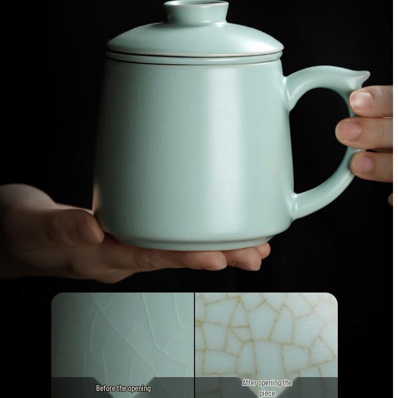 Ru Kiln Ceramic Office Tea Cup