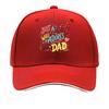 Colorful Daddy Love Girl Typography Sandwich Baseball Cap Sun Cap Outdoor Workouts Hat