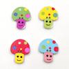 50Pcs Cartoon Mushroom Wooden Buttons Sewing Scrapbooking Handicraft DIY Decor