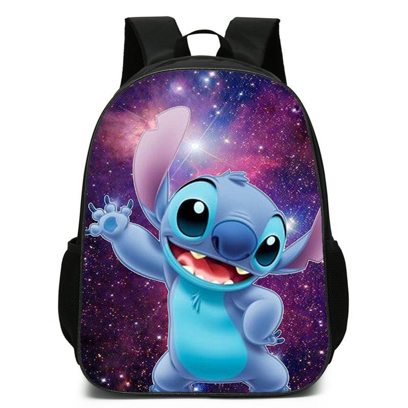 Disney Lilo Stitch Backpack High-capacity Travel Bag For Kids Boys Girls Daily Use