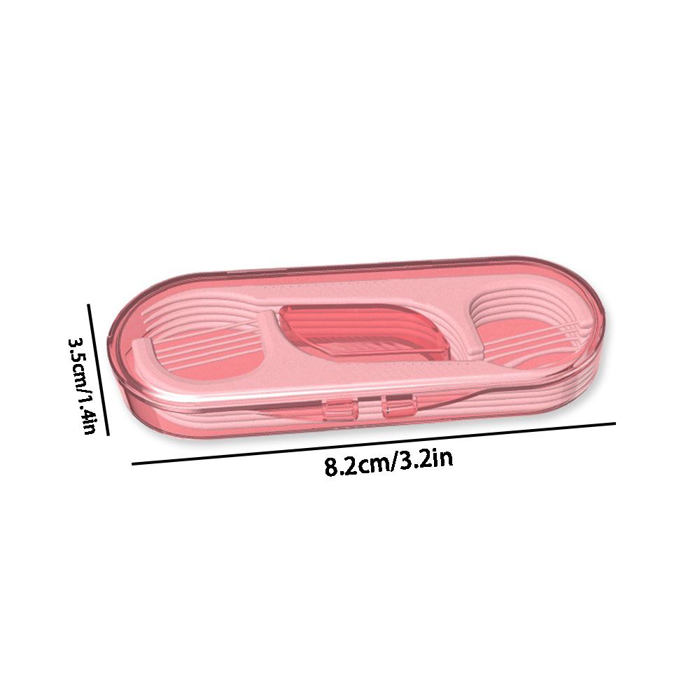 

Портативный диспенсер для зубной нити, дорожный, инструмент для чистки зубов, коробка для хранения с 10 шт. зубной нити, дорожный предмет первой необходимости