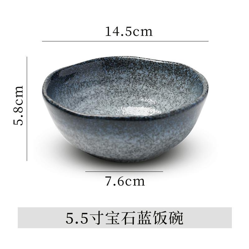 Миска в японском стиле Бытовая керамическая миска для риса в японском стиле Посуда Миска для рамена и сладкого супа