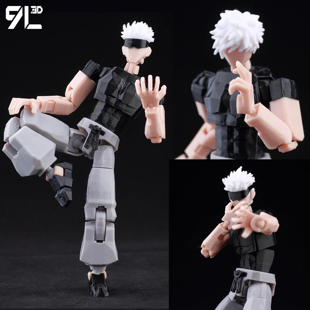 9L3D Titan 13 Already Assembled Gojo Sukuna Jujutsu Toji Action Figure 3D Print Dummy Full Body Mechanical Robot JJK Figure Toys