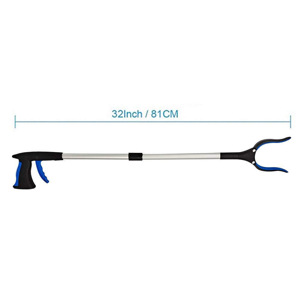 

32Inch Foldable Pickup Tool Aluminum Reaching Aid Rotatable Rubber Arm Extender for Elderly