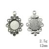 Valentine's Day Accessories For Making Jewelry Fit Round 12mm Glass Cabochon Base Setting Tray Accessories Parts Women's Clothing Bag Accessories