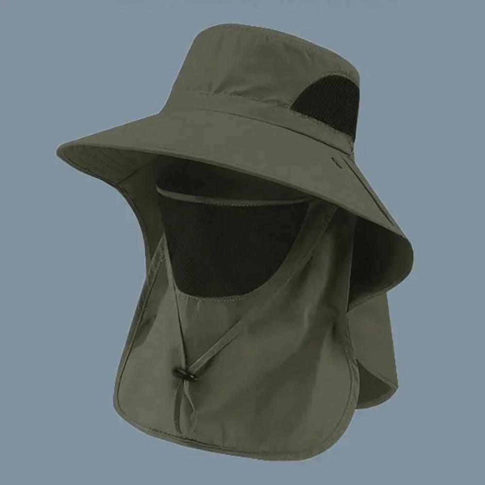 Adjustable Summer Sun Hat Uv Protection Outdoor Hunting Fishing Cap Unisex For Hiking Camping Casual Fishing Travel Accessory