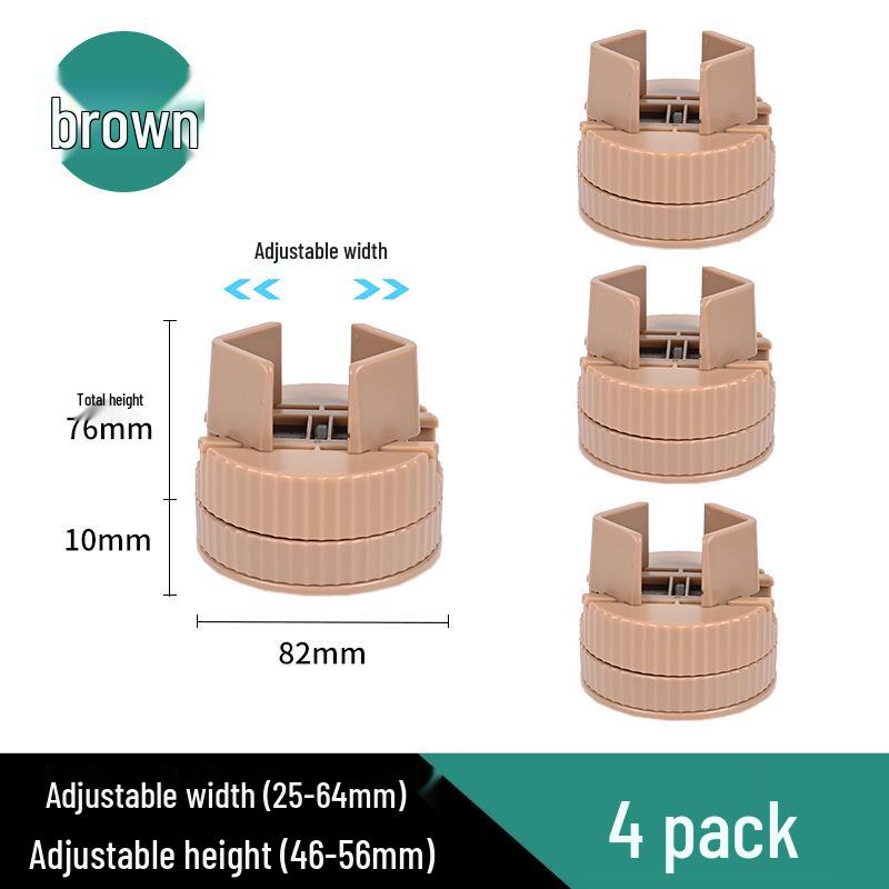 Adjustable Anti-Slip Table Leg Heightening Pads for Furniture, Coffee Tables, and Washing Machines