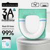 Fu Ju 3A Antibacterial Plush Warm Toilet Seat Cushion