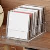Multi-Slot Design CD Disc Organizer Box 7 Grids Phone Stand Vinyl Record Album Bracket  Dormitory
