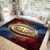 Montreal Canadiens Design Crystal Velvet Carpet Cozy Non?Slip Printed Rug For Bedroom Living Room Entrance
