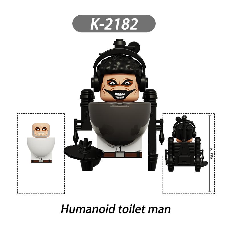 MOC Skibidi Toilet Man Vs Monitor Building Blocks The Audio and Camera Man Toys For Children Christmas Birthday Gift