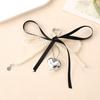 Elegant Pearls Bows Bag Pendant Practical Keychain Heart Shape Phone Ornament Keyring for Purse Handbag Decoration