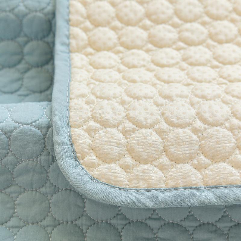 Princess Wind Cotton Sofa Cushion Universal Dopamine Pink Cotton Fabric Sofa Cushion Non-Slip Cover Towel