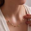 Custom Birthstone Necklace New Gold Color Mothers Necklaces For Women Birthday Stainless Steel Jewelry Personalized Birth Gift