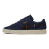 Puma Suede Classic Flannel Plaid Low-Top Sneakers Unisex Sneakers Blue 384605-02