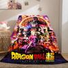 1 Stück Dragon Ball Super Aufdruck Flanelldecke, Hohe Qualität für alle Jahreszeiten, Heimdekoration, Wärme und Komfort, Perfekt für Weihnachtsgeschenke