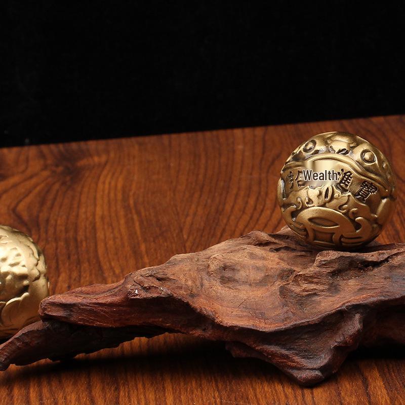 

Латунные жабы Баодинг Массажные шары для снятия стресса и фитнеса - Идеальные подарки для людей среднего и пожилого возраста