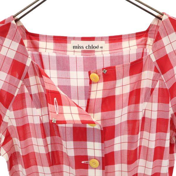 Miss Chloe Made in Japan Karomuster Kurzarm Einteiler 40 Damen Gebraucht