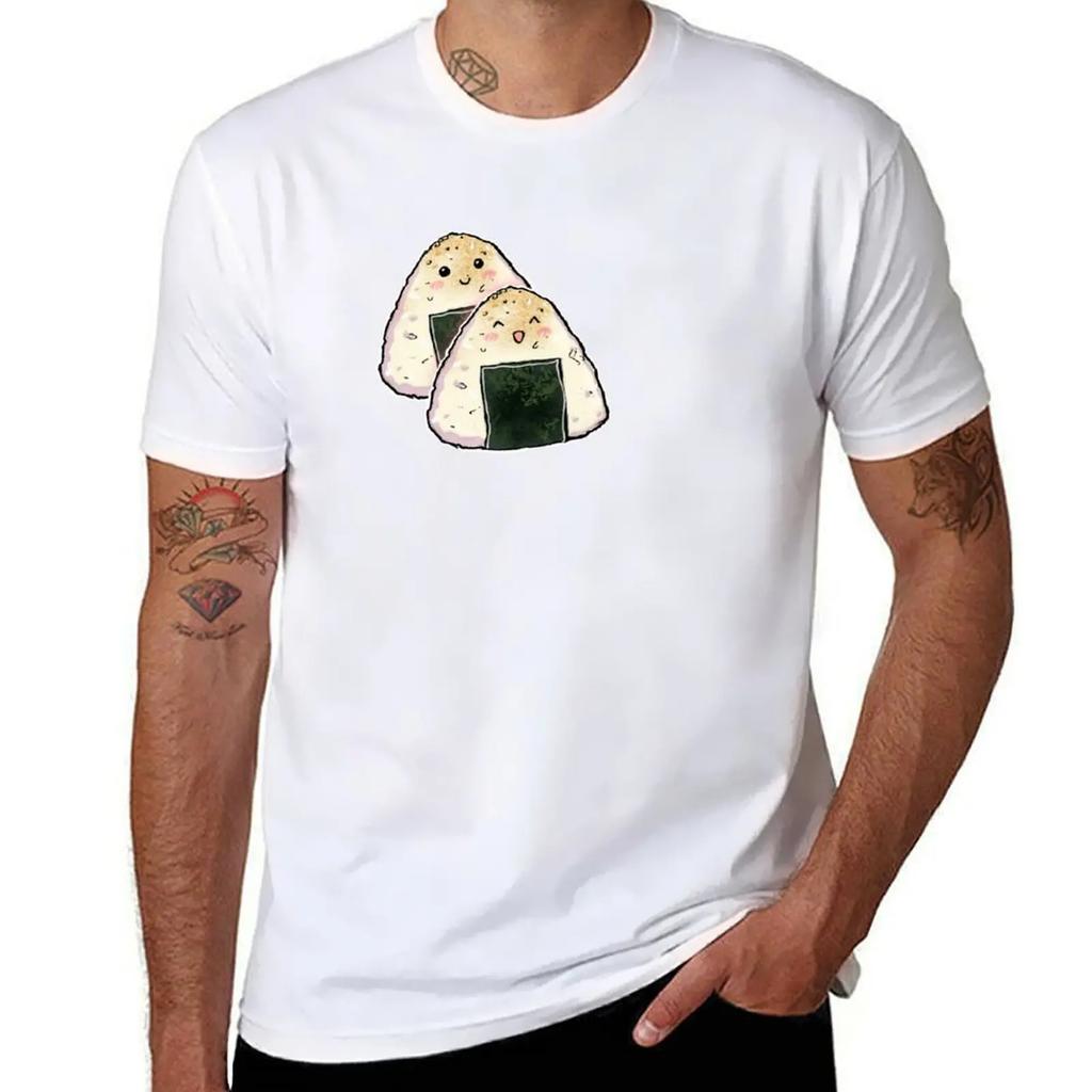 Onigiri TShirt graphic tee shirt aesthetic clothes funny t shirts men