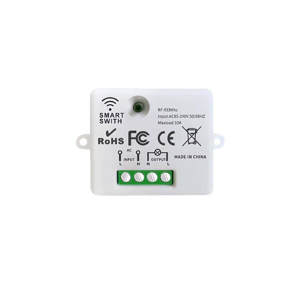 110V 220V Remote Control Switch 433 Mhz Remote Controls Wireless Relay Receiver Remote Transmitter For Led Lights Bulb DIY