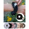 Pocket Scrunchies Hair Ties With Hidden Zipper Stash Scrunchy Ponytail Holder,Velour Zipper Pocket Scrunchies
