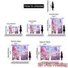 Flat Printing Curtains Without Rod Blossomdreams Chic Curtain Durable Polyester Room Decor Living Set Of 2 Made
