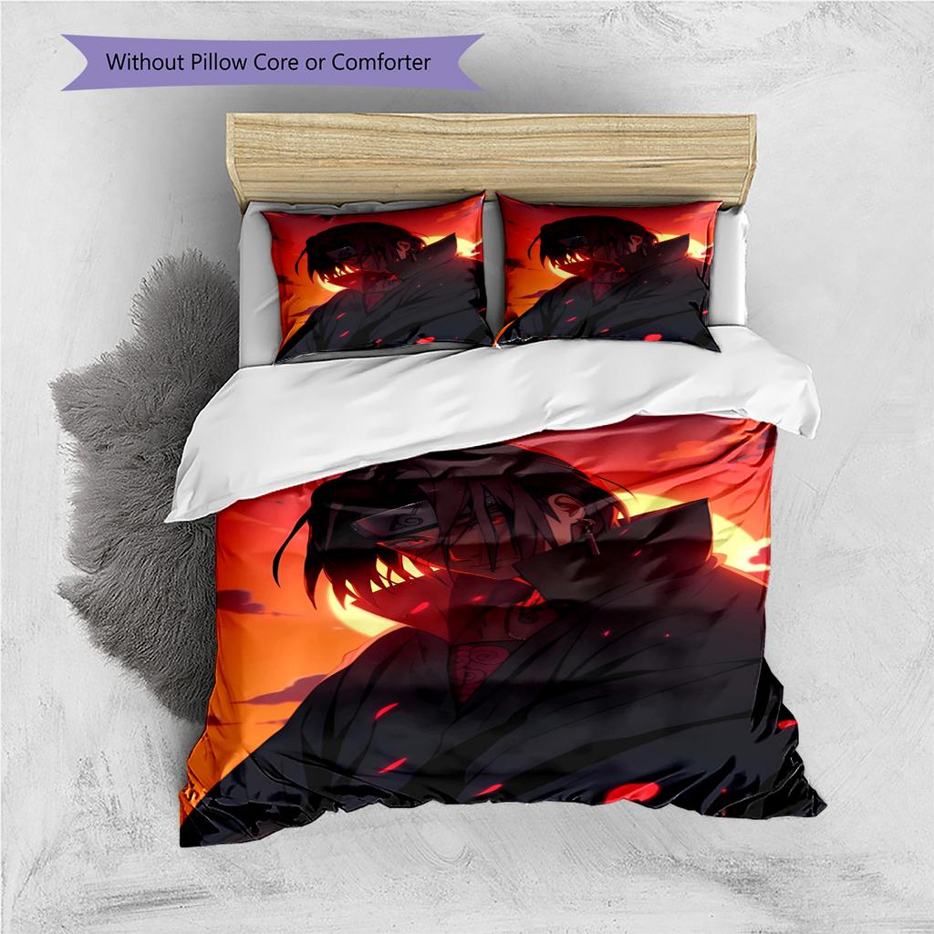 Cartoon Pattern Bedding Quilt Set Quilt Cover Pillowcase Home Decoration Birthday Gift (1 * Duvet Cover + 2 * Pillowcase, Without Core)
