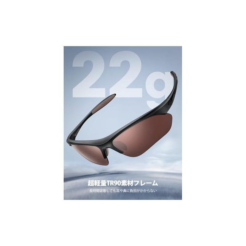 Used [Lamicall] Sports Sunglasses, Polarized Lenses, Running, Marathon, Mountain Climbing, Fishing, Tennis, Baseball, Bicycle, Golf, Driving, Bike,