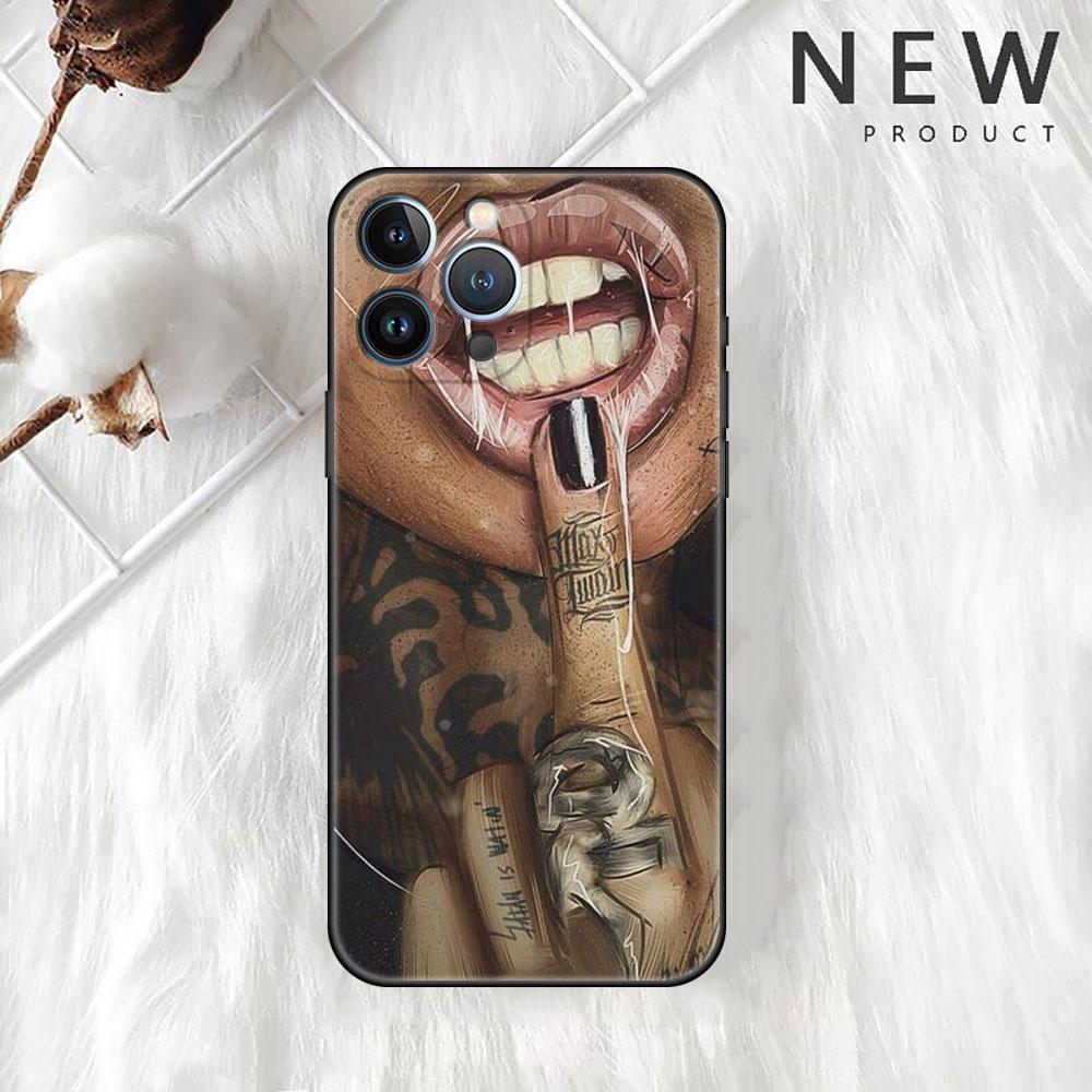 Sexy Tattoo Girl Case For Apple iPhone 14 Pro Max 13 11 12 Mini SE 7 8 Plus X XS 6 6S Silicone Shell Phone Cover Soft TPU Funda