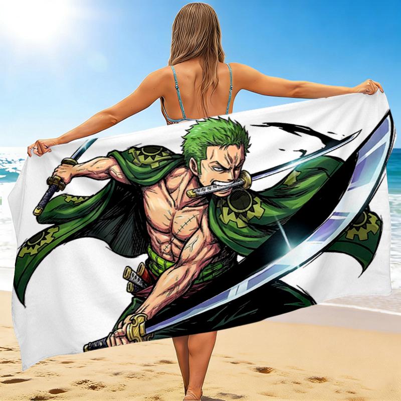 1Pc Green Warrior Swords Beach Towel Quick Dry Multiuse For Beach Pool Gym Yoga Home Travel Christmas Halloween Xmas Gift S1451
