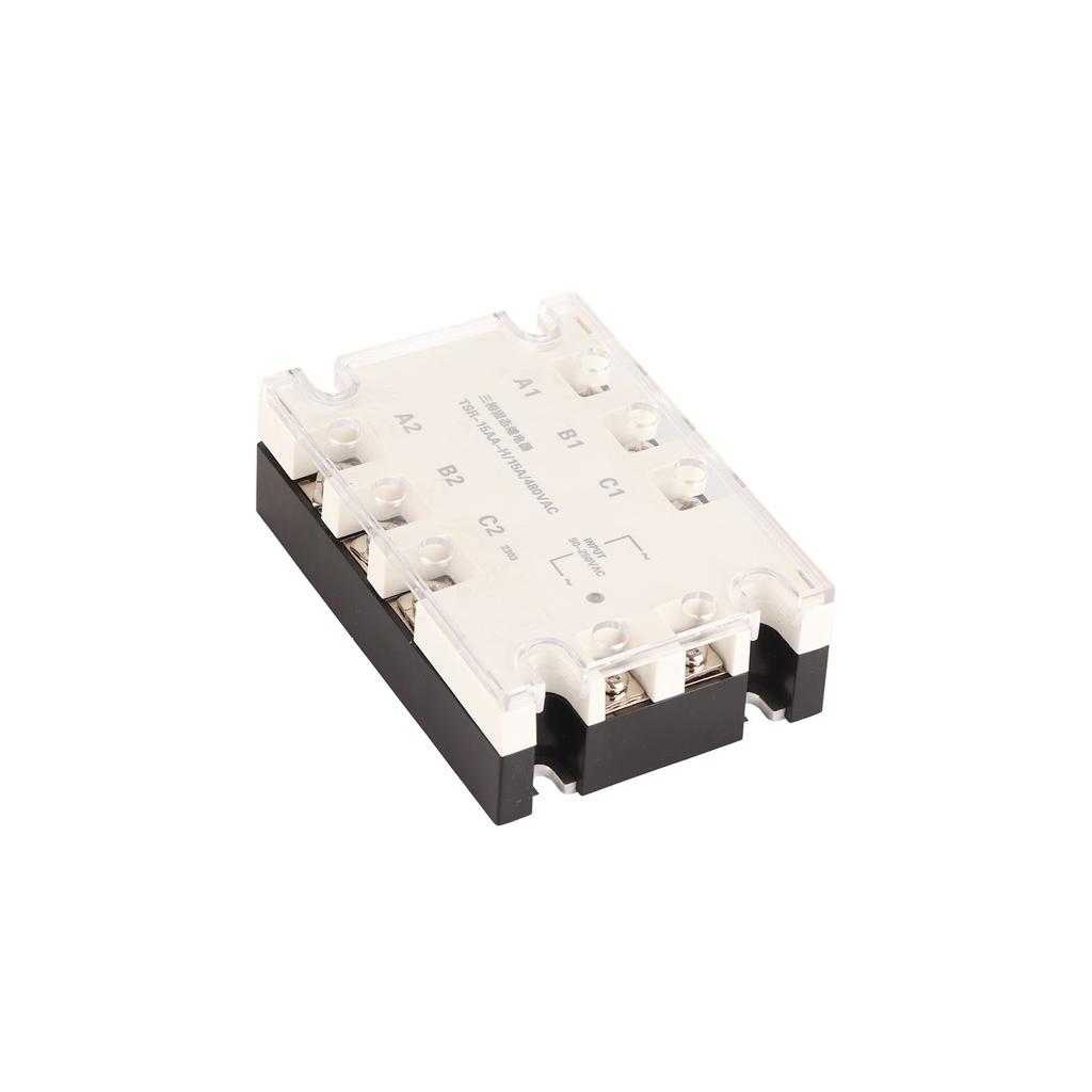 3 Phase Solid State Relay Fast Switching Speed Noise Free AC To AC SSR 90‑250VAC To 24‑480VAC TSR 15AA H (15A)