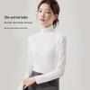 Women's Thermal Wool Silk Semi-High Neck Base Layer Top