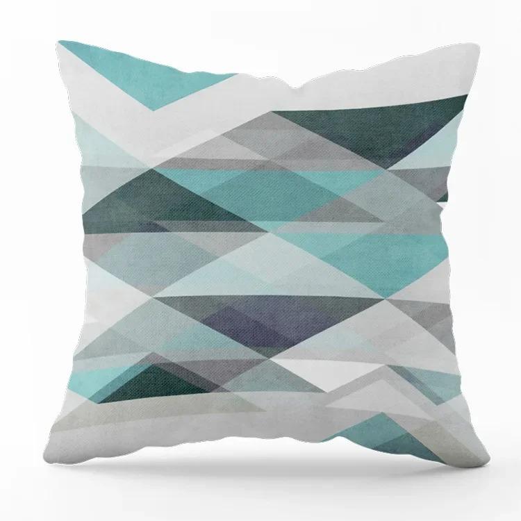 Home Decor Romantic Floral & Geometric Pattern Cushions Pattern Cushion Cover Suitable For Sofa Bedroom Car Pillow Cover