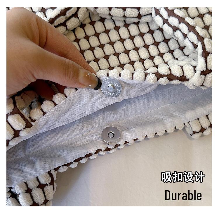 Adorable Plaid Bento Handbag: Japanese Korean Style for Commuting & Outings