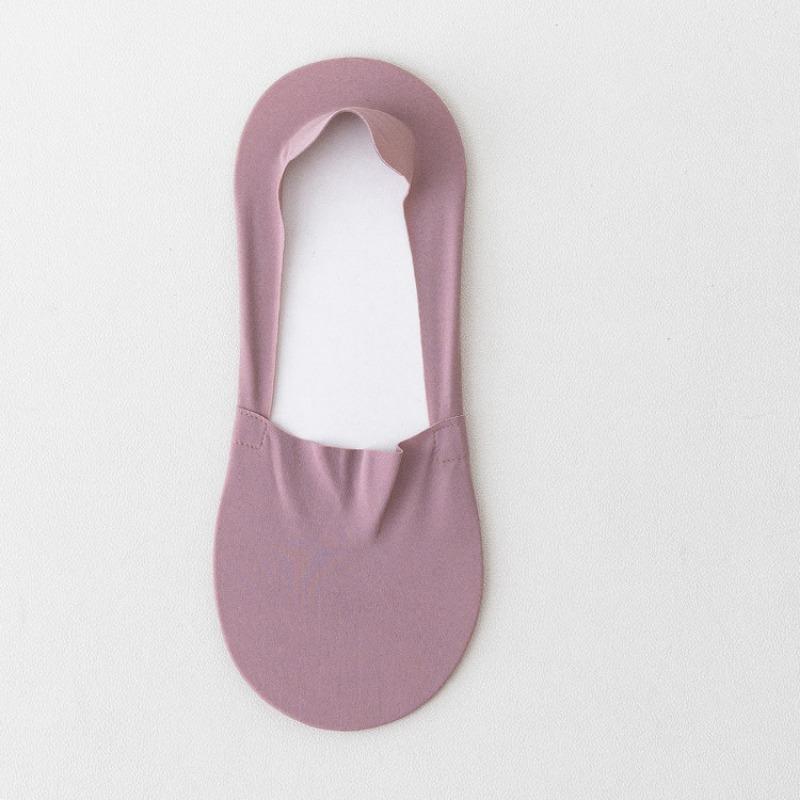 Men's Summer Ice Silk Non-falling and Invisible Silicone Anti Slip Boat Socks