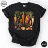 Comfort Colors® Heirloom Carrot Shirt, Vintage Vegetable Tee, Botanical Tshirt, Farmers Market Gift For Her, Gardener Gift, Veggie T-Shirt