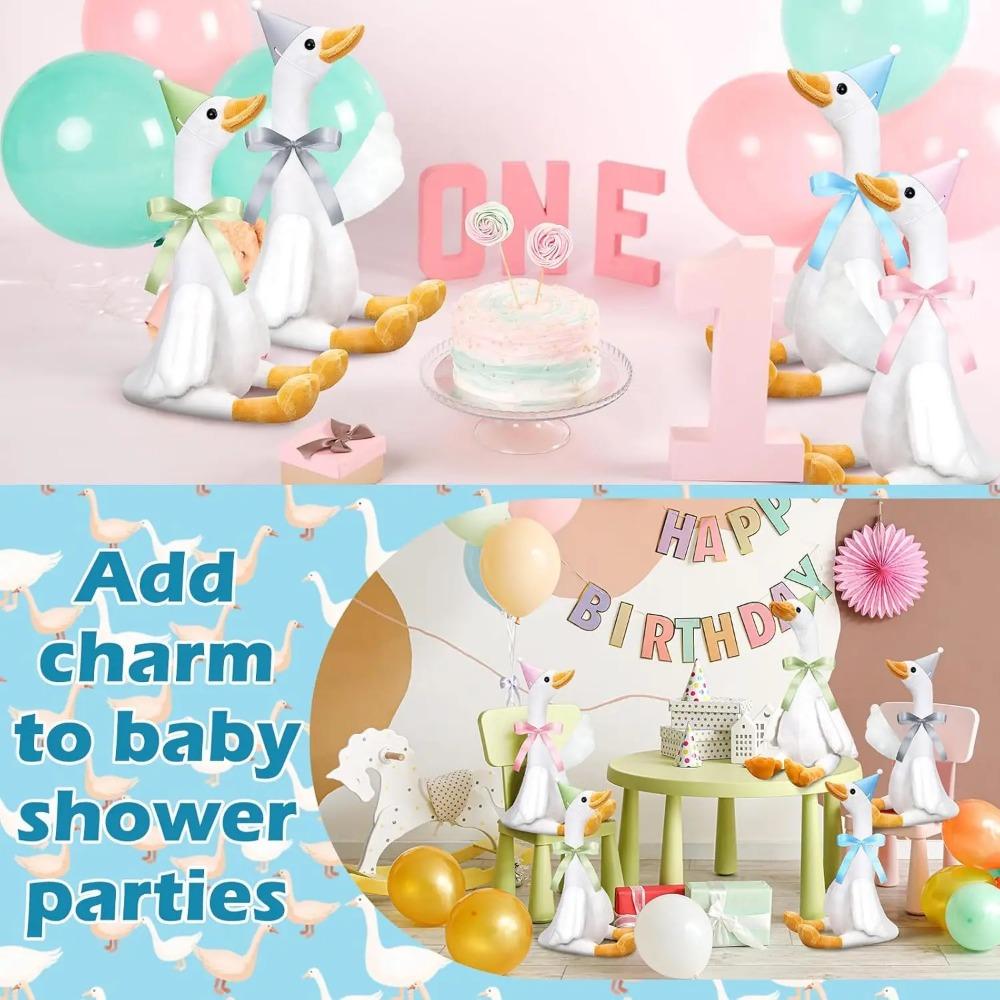 6/16PCS One Silly Goose Party Favors Stuffed Animal Plush Toy Baby Shower Birthday Party Gifts (Size:25CM)